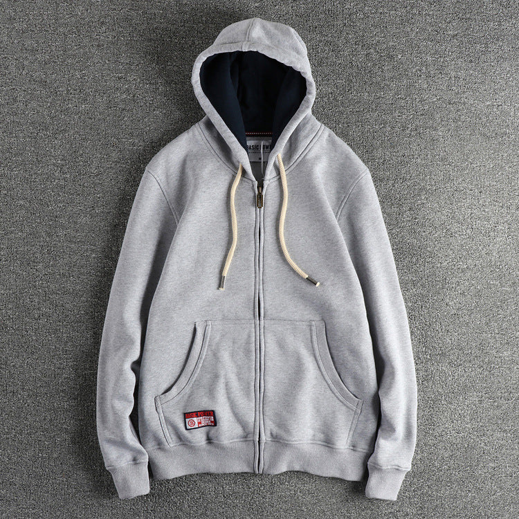 Men's Heavy Fleece Hooded Cardigan