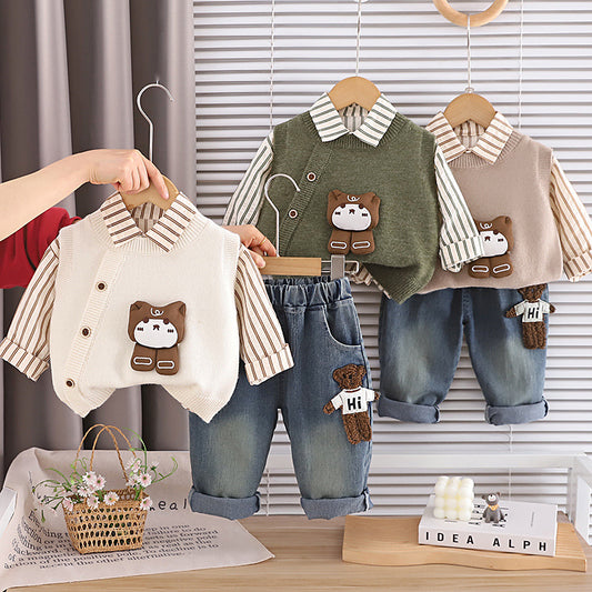 Children, Cotton, Knit Set