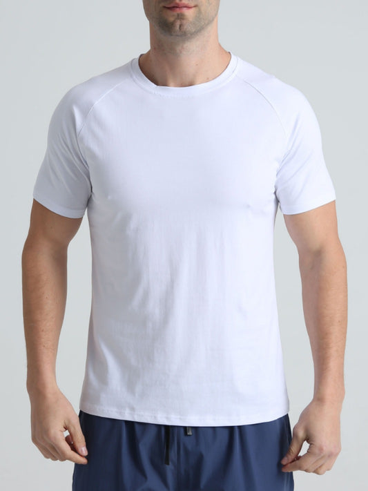 Sports Fitness Short-sleeved Men's Crewneck Breathable Casual Workout T-shirt